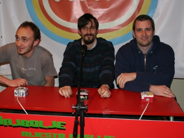 Natjecatelji 5. HNK: Nikola Pezić, Krešimir Međeral i pobjednik Zoran Tučkar (Foto: Walter Thompson)