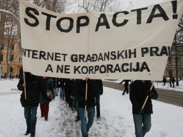 Anti ACTA prosvjed u Zagrebu (Foto: Nino Šolić)