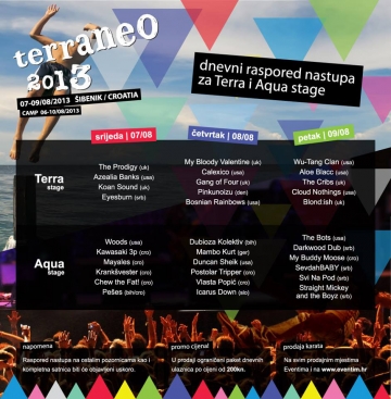 Terraneo, raspored