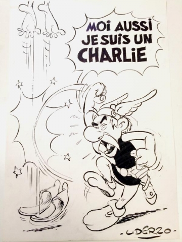 I Asterix u Je suis Charlie akciji (Izvor: Twitter/Asterix)