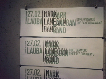 Plakat za koncert Marka Lanegana u Laubi