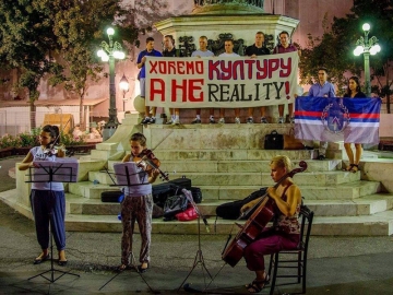 Akcija protiv reality showova u Beogradu (Izvor: Facebook)