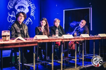 Na tribini o smislu postojanja Porina u Vintage Industrial Baru gostovali su Bojan Mušćet, Sara Renar, Antonela Marušić i Petar Beluhan (Foto: Good Vibrations)