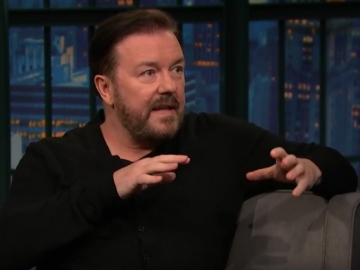 Ricky Gervais u 'Late Night Show with Seth Meyers'