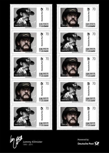 Lemmy Kilmister na njemačkim poštanskim markama