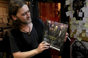 Zoran Čalić na promociji vinilnog izdanja svog debitanstskog albuma (Foto: Zoran Stajčić)