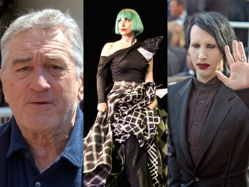Robert De Niro, Lady Gaga i Marilyn Manson (Foto: Wikipedia)