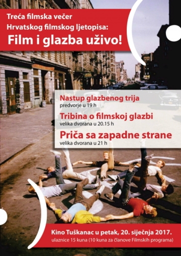 'Film i glazba uživo!' u Kinu Tuškanac
