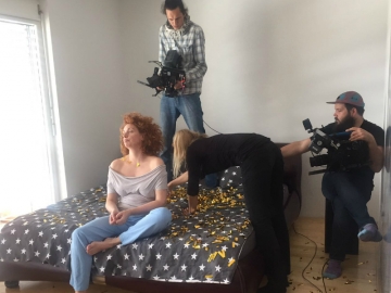 Nina Violić na snimanju spota 'K1' Pips Chips & Videoclipsa